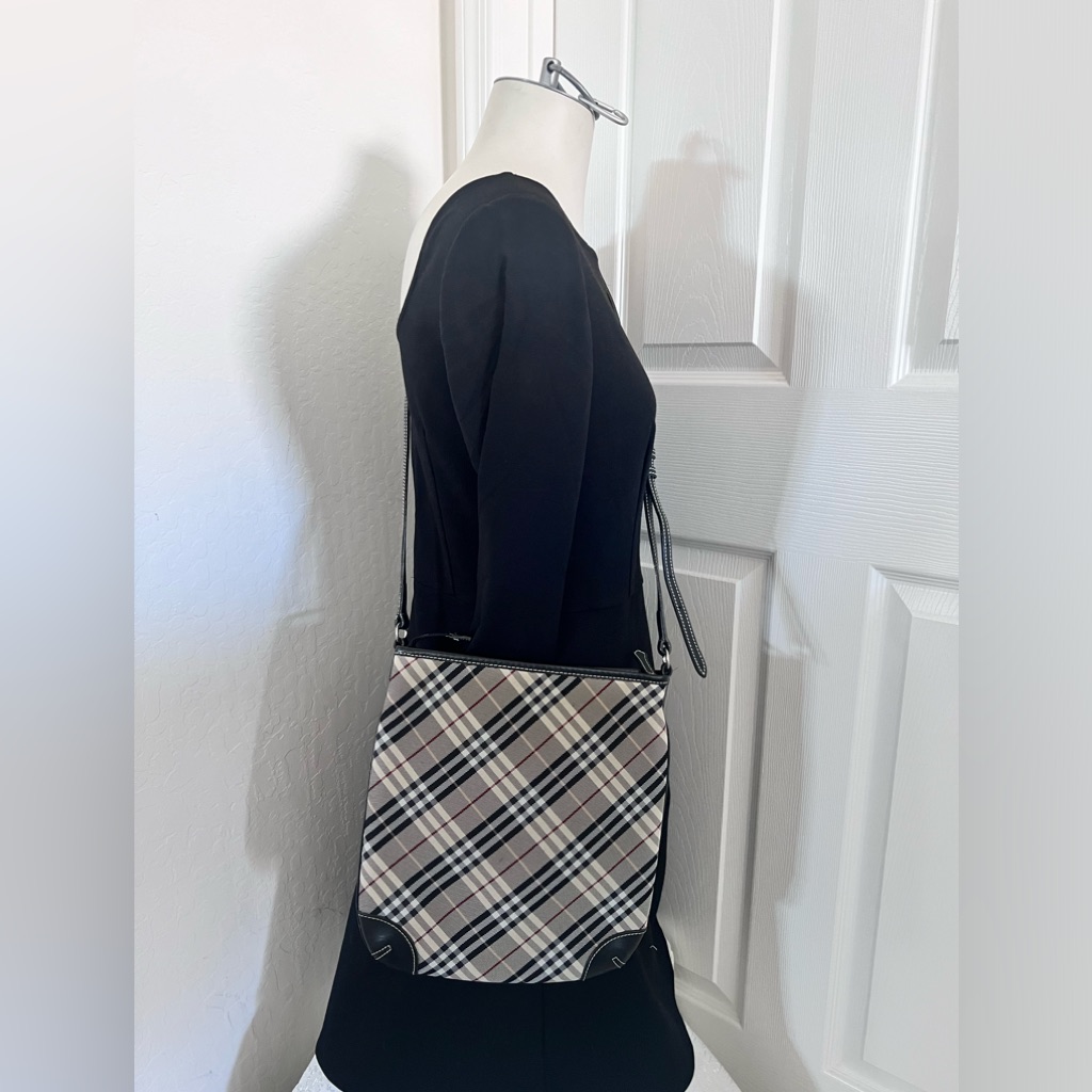 Burberry Blue Label Nova Check Shoulder Bag Nylon